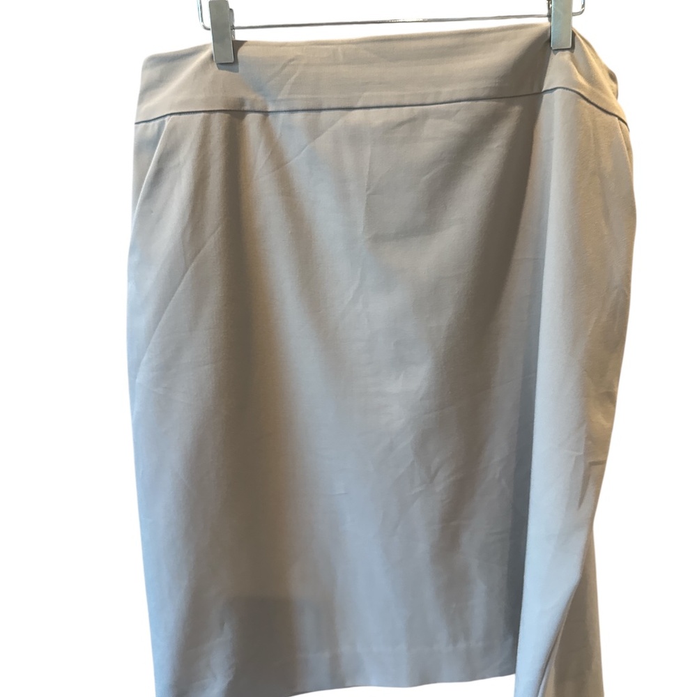 Eileen Fisher Bone Pencil‎ Skirt Silk Lined Size 16 Elevated Workwear Career